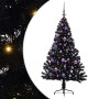 Árbol de Navidad Artificial Preiluminado Negro 150 cm PVC en Arboles de navidad | Comprar online en Foro24