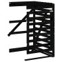 Extension for black pine wood trash bin shed by vidaXL, Waste container supports - Ref: Foro24-825111, Price: 97,01 €, Discou...