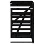 Extension for black pine wood trash bin shed by vidaXL, Waste container supports - Ref: Foro24-825111, Price: 97,01 €, Discou...