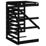 Extension for black pine wood trash bin shed by vidaXL, Waste container supports - Ref: Foro24-825111, Price: 97,01 €, Discou...