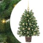 Árbol de Navidad artificial con 150 LED Verde 95 cm PE y PVC