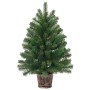 Árbol de Navidad artificial con 150 LED Verde 95 cm PE y PVC