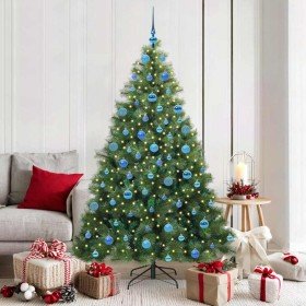 Árbol de Navidad artificial con 300 LED Verde 180 cm PE y PVC en Arboles de navidad | Comprar online en Foro24