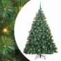Árbol de Navidad artificial con 300 LED Verde 180 cm PE y PVC