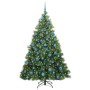 Árbol de Navidad artificial con 300 LED Verde 180 cm PE y PVC