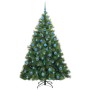 Árbol de Navidad artificial con 300 LED Verde 180 cm PE y PVC