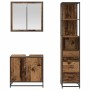 Juego de muebles de baño 3 pcs Madera vieja 65 x 33 x 60 cm