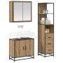 Juego de muebles de baño 3 pcs Roble artisan 65 x 33 x 60 cm