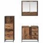 Juego de muebles de baño 3 pcs Madera vieja 65 x 33 x 60 cm