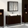 Juego de muebles de baño 2 pcs Roble negro 90 x 33 x 60 cm