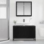 Juego de muebles de baño 2 pcs Roble negro 90 x 33 x 60 cm
