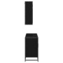 Juego de muebles de baño 2 pcs Roble negro 90 x 33 x 60 cm