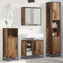 Juego de muebles de baño 3 pcs Madera vieja 65 x 33 x 60 cm