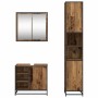 Juego de muebles de baño 3 pcs Madera vieja 65 x 33 x 60 cm