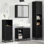 Juego de muebles de baño 3 pcs Roble negro 65 x 33 x 60 cm