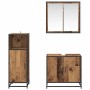 Juego de muebles de baño 3 pcs Madera vieja 60 x 33 x 60 cm