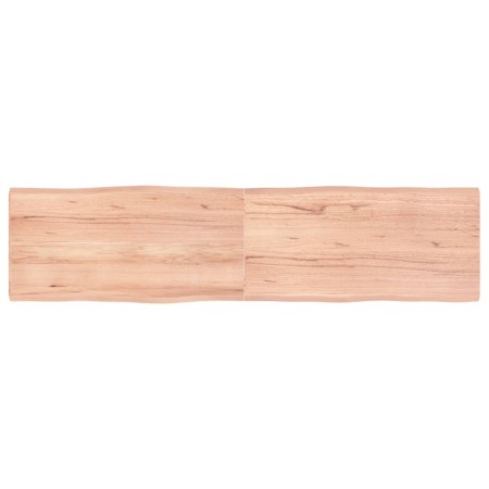 Treated wood table board with natural brown edge 160x40x(2-4)cm by vidaXL, Table tops - Ref: Foro24-363968, Price: 45,11 €, D...