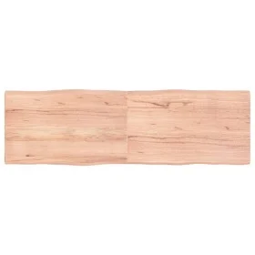 Treated wood table top with natural brown edge 160x50x(2-4)cm by vidaXL, Table tops - Ref: Foro24-363970, Price: 54,68 €, Dis...