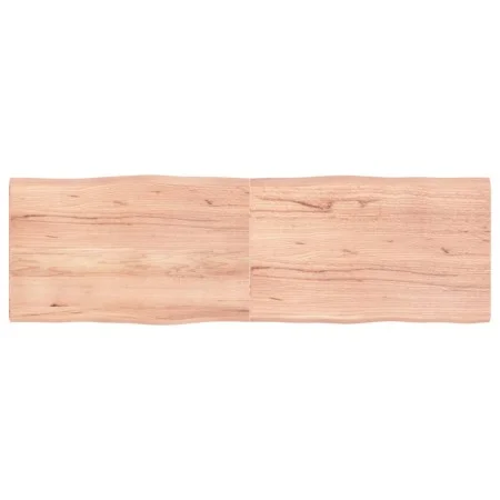 Treated wood table top with natural brown edge 160x50x(2-4)cm by vidaXL, Table tops - Ref: Foro24-363970, Price: 54,68 €, Dis...