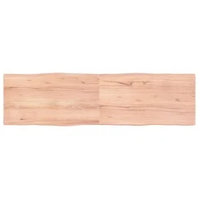 Treated wood table top with natural brown edge 180x50x(2-4)cm by vidaXL, Table tops - Ref: Foro24-363976, Price: 58,78 €, Dis...