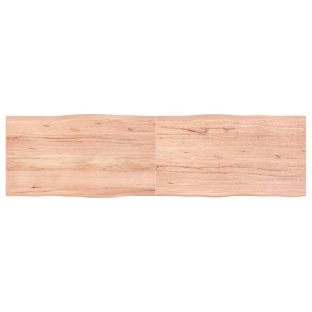 Tischplatte aus behandeltem Holz mit naturbrauner Kante, 180 x 50 x (2–4) cm von vidaXL, Tischplatten - Ref: Foro24-363976, P...