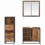 Juego de muebles de baño 3 pcs Madera vieja 65 x 33 x 60 cm
