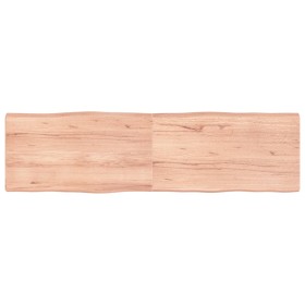 Treated wood table board with natural brown edge, 180x50x(2-6)cm. by vidaXL, Table tops - Ref: Foro24-363977, Price: 71,09 €,...