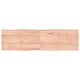 Treated wood table board with natural brown edge, 180x50x(2-6)cm. by vidaXL, Table tops - Ref: Foro24-363977, Price: 71,09 €,...