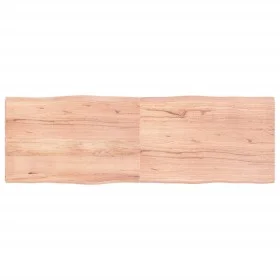Treated wood table top with natural brown edge 180x60x(2-4)cm by vidaXL, Table tops - Ref: Foro24-363978, Price: 69,72 €, Dis...