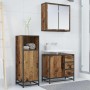 Juego de muebles de baño 3 pcs Madera vieja 65 x 33 x 60 cm