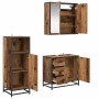 Juego de muebles de baño 3 pcs Madera vieja 65 x 33 x 60 cm