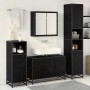 Juego de muebles de baño 3 pcs Roble negro 90 x 33 x 60 cm