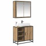 Juego de muebles de baño 2 pcs Roble artisan 65 x 33 x 60 cm