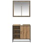 Juego de muebles de baño 2 pcs Roble artisan 65 x 33 x 60 cm
