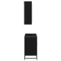 Juego de muebles de baño 2 pcs Roble Negro Madera de ingeniería en Muebles de baño | Comprar online en Foro24