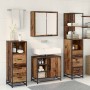 Juego de muebles de baño 3 pcs Madera vieja 65 x 33 x 60 cm