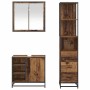 Juego de muebles de baño 3 pcs Madera vieja 65 x 33 x 60 cm