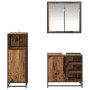 Juego de muebles de baño 3 pcs Madera vieja 65 x 33 x 60 cm