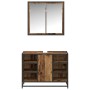 Juego de muebles de baño 2 pcs Madera vieja 80 x 33 x 60 cm