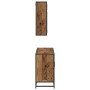 Juego de muebles de baño 2 pcs Madera vieja 80 x 33 x 60 cm