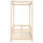 Kinderbettgestell aus massivem Kiefernholz 70x140 cm von vidaXL, Kinderbetten und Betten für Kinder - Ref: Foro24-834510, Pre...
