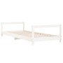 Estructura de cama para niños madera de pino blanco 90x190 cm