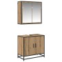Juego de muebles de baño 2 pcs Roble artisan 65 x 33 x 60 cm