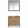 Juego de muebles de baño 2 pcs Roble artisan 65 x 33 x 60 cm