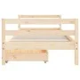Children's bed frame with pine wood drawers 80x200 cm by vidaXL, Cribs and beds for children - Ref: Foro24-834435, Price: 104...
