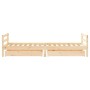 Children's bed frame with pine wood drawers 80x200 cm by vidaXL, Cribs and beds for children - Ref: Foro24-834435, Price: 105...