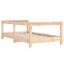 Bettgestell aus massivem Zirbenholz für Kinder 70x140 cm von vidaXL, Kinderbetten und Betten für Kinder - Ref: Foro24-834396,...