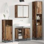 Juego de muebles de baño 4 pcs Madera vieja 65 x 33 x 60 cm