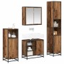 Juego de muebles de baño 4 pcs Madera vieja 65 x 33 x 60 cm