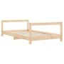 Estructura de cama para niños madera maciza de pino 80x160 cm de vidaXL, Cunas y camas para niños - Ref: Foro24-834399, Preci...